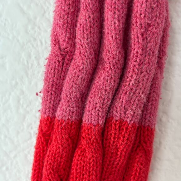 Y2K American Eagle Womens V-neck Sweater S Cable knit Striped Multicolor 2011 - Picture 8 of 13